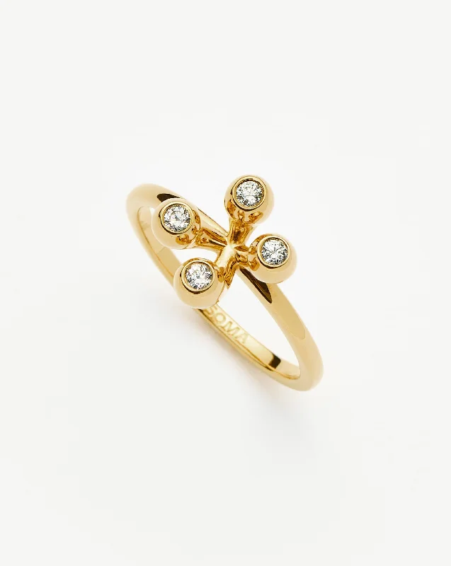 Super Fine Rings-Atom Ring | 18ct Gold Vermeil