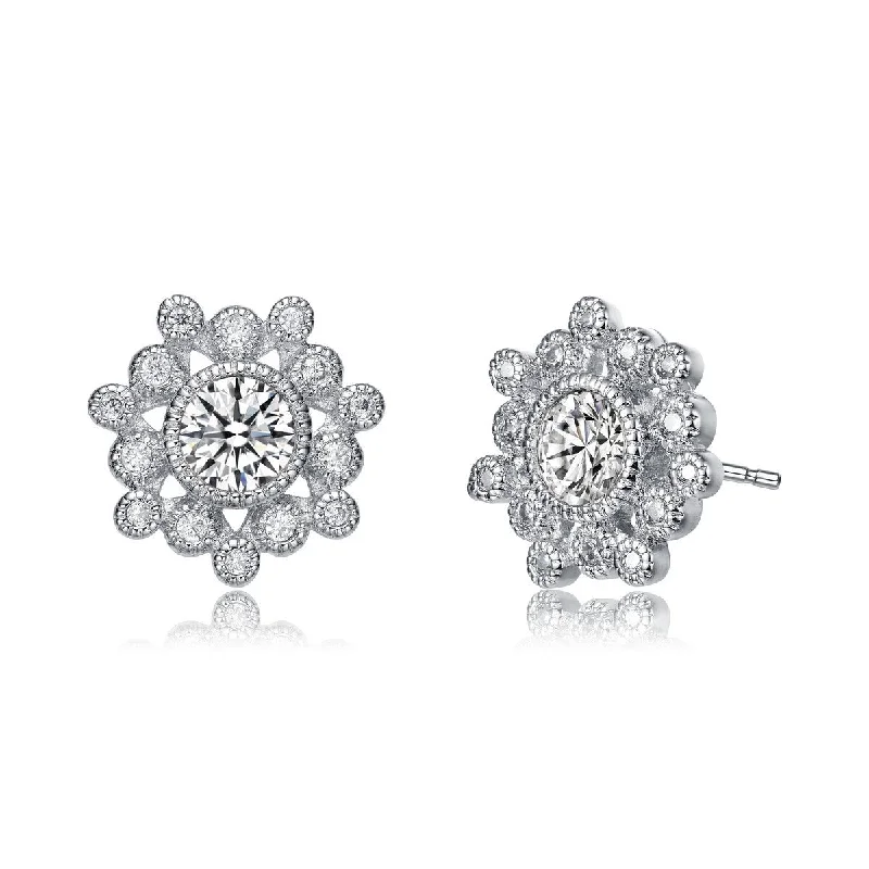 Earrings For Timeless Taste-Camille Classic Flower Stud Earrings