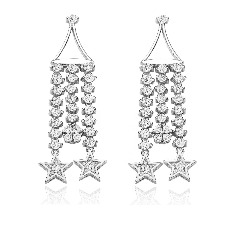 Top Earrings For Fancy Outfits-Deux Etoiles Dauphine Limited Edition Earrings