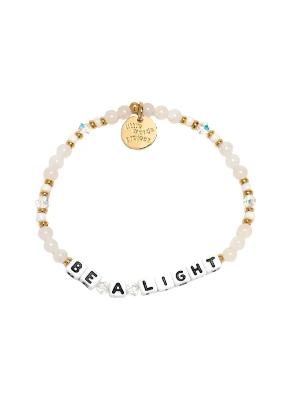 Bracelets For Daily Wear-LITTLE WORDS BRACELET - BE A LIGHT