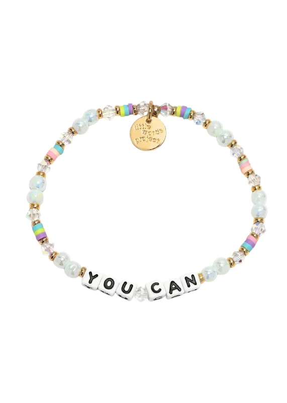 Bracelets For Work Style-LITTLE WORDS BRACELET - YOU CAN