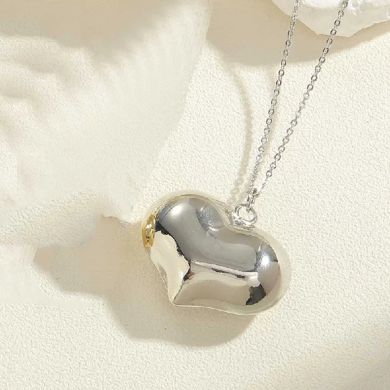 Platinum Large Heart