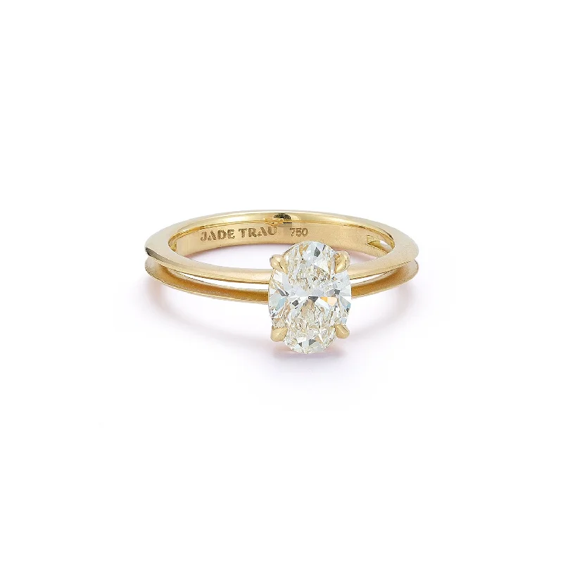 Rings Style Tutorial-Jane Oval Solitaire Ring (1.22tcw)