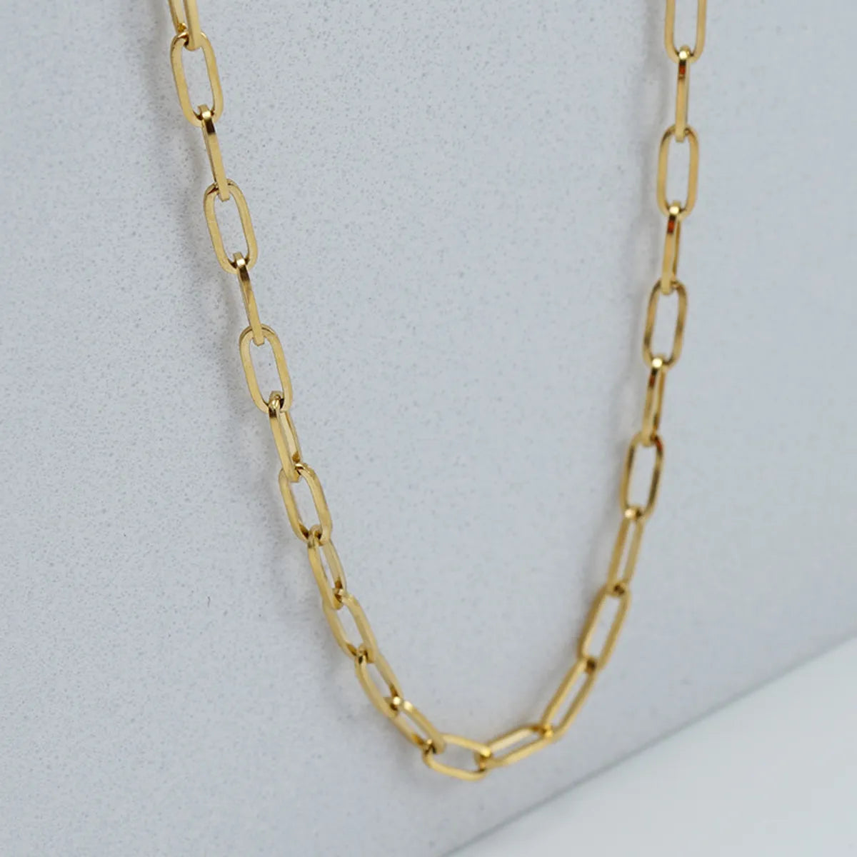 Low Fit Necklaces-Fashion Geometric Stainless Steel Necklace Gold Plated Stainless Steel Necklaces