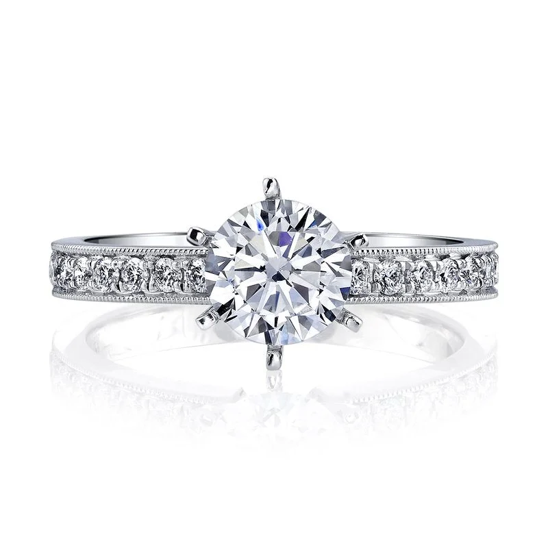 Rings Repair Guide-Solitaire Ring Setting With Diamond Band