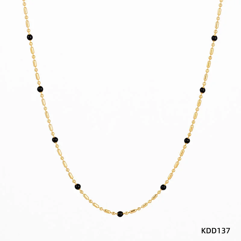 Kdd137 Necklace Gold + Dazzling Black