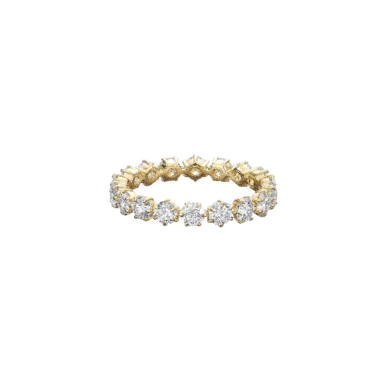 Rings With Pastel Shades-Catherine Diamond Eternity Band No. 2