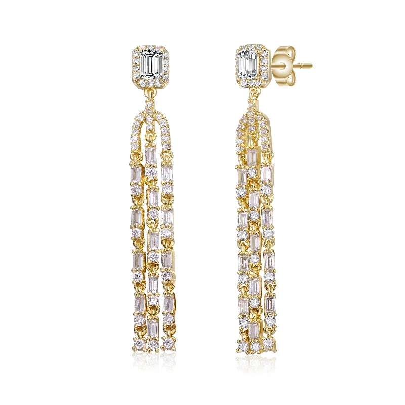 Earrings For Winter Days-Déco Statement Chandelier Earrings