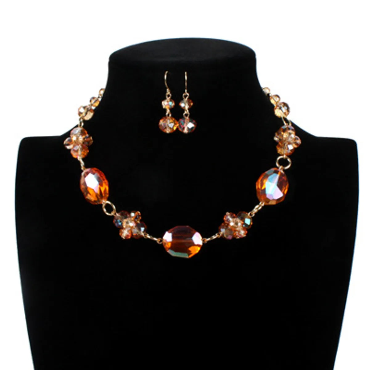 Super Fine Necklaces-Occident And The United States Beads  Necklace (orange)  Nhct0024-orange