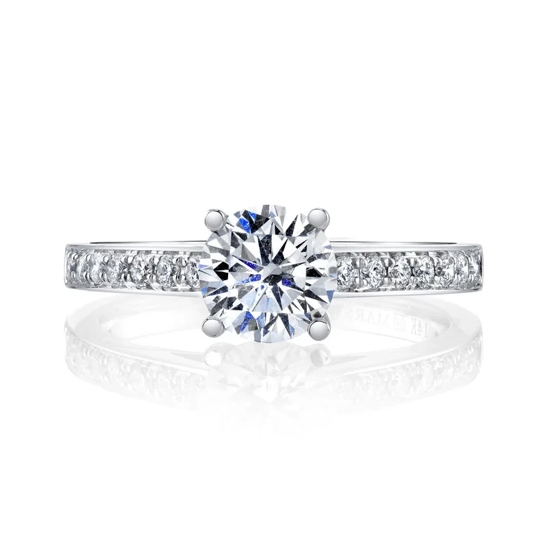 Rings Promo Offers-Solitaire Ring Setting with Diamond Band