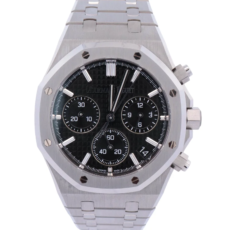 Watches Buying Advice-Audemars Piguet Royal Oak 41mm Black Dial Watch Ref# 26240ST.OO.1320ST.02