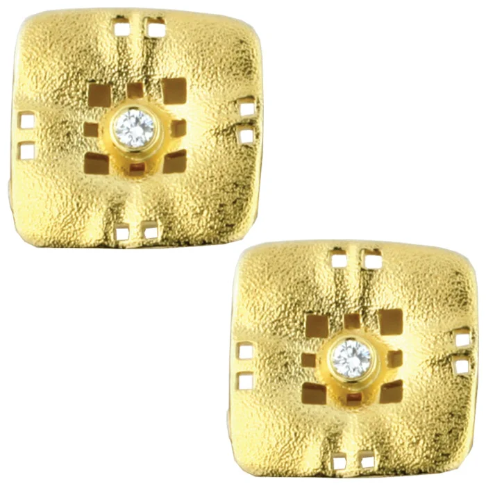 Earrings Combo Ideas-Alex Sepkus Square Characters Earrings - E-154