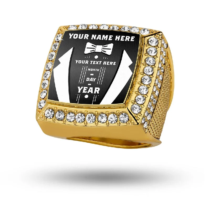 Low Price Rings-Best Man Custom Championship Ring