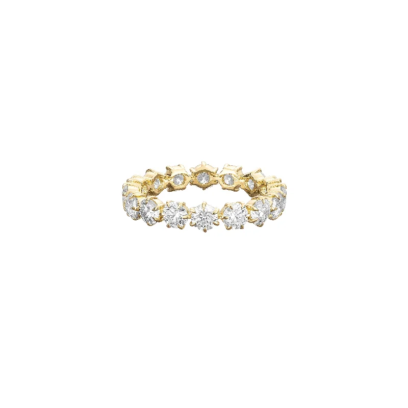 Rings With Deep Tones-Catherine Diamond Eternity Band No. 3