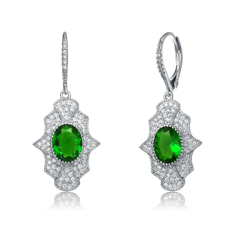 Earrings Rate Tips-Déco Midi Green Cocktail Ring