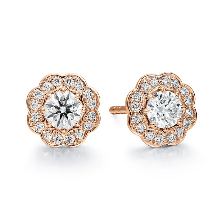 Earrings Price Guide-Hearts On Fire Lorelei Halo Stud Diamond Earrings