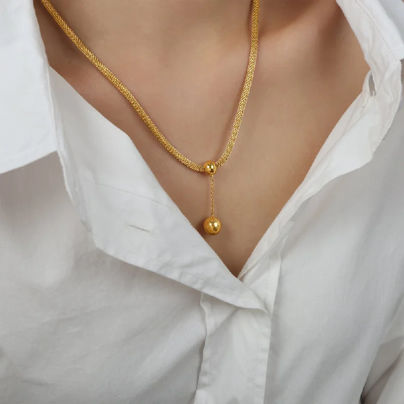 Gold Necklace-47 5cm