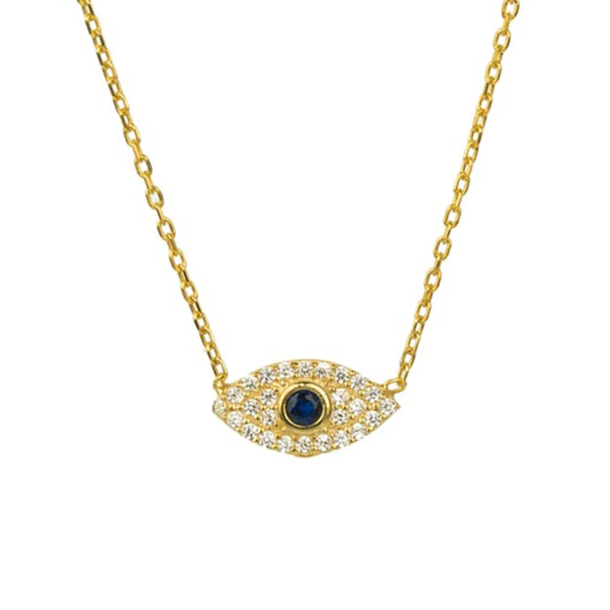 Necklaces Combo Ideas-European And American S925 Silver Devil's Eye Diamond Necklace