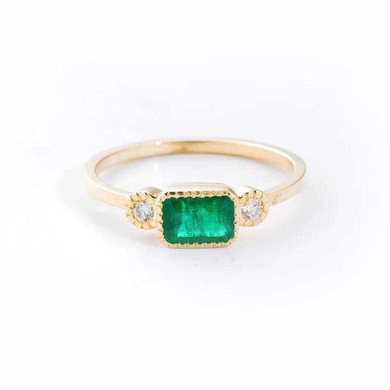 Best Slim Rings-Emerald Lexie Ring