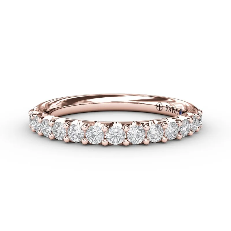 Rings Deal Reviews-Diamond Wedding Band in 14K Rose Gold