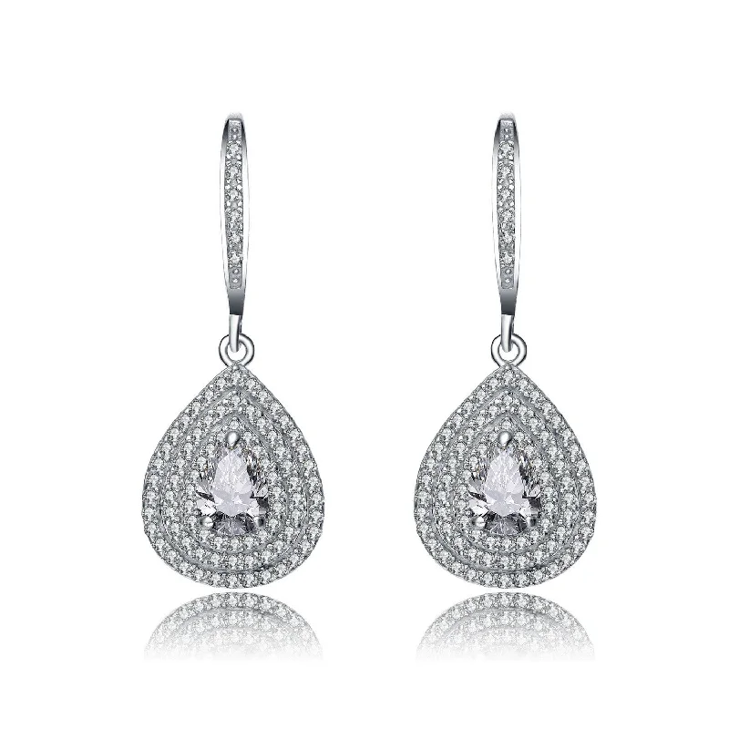 Earrings For Little Teens-La Roche Triple Halo Earrings