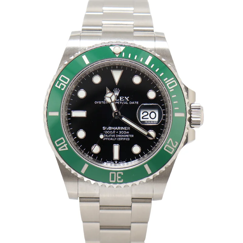 Watches For Quick Checks-Rolex Submariner 41mm Black Dial Watch Ref# 126610LV