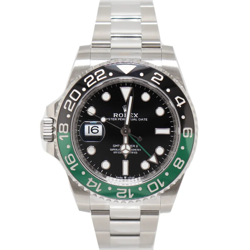 Watches With Rubber Straps-Rolex GMT-Master II 40mm Black Dial Watch Ref# 126720VTNR