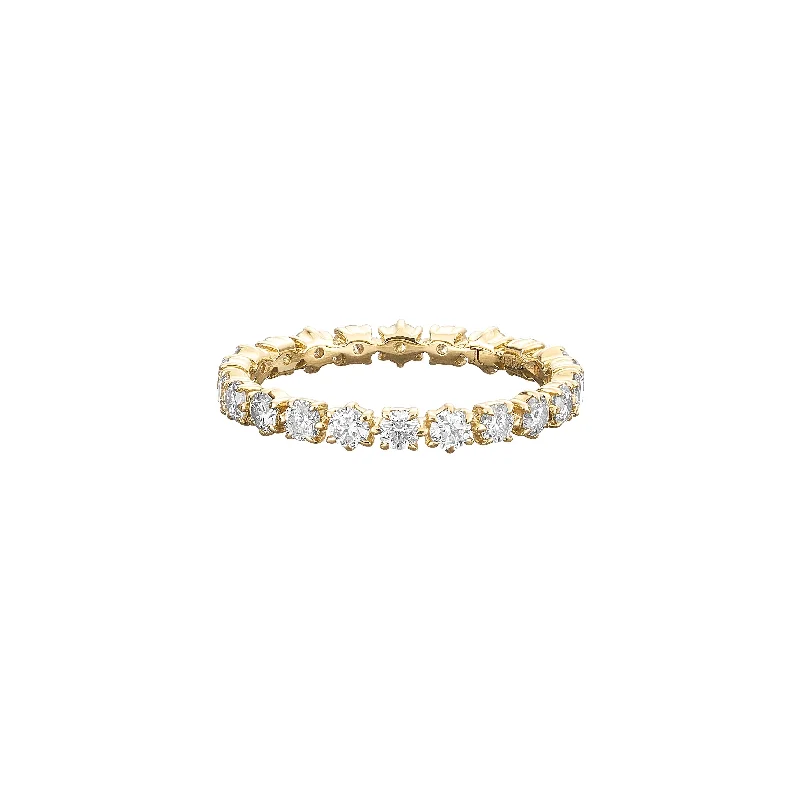 Rings For Golden Years-Catherine Diamond Eternity Band No. 1