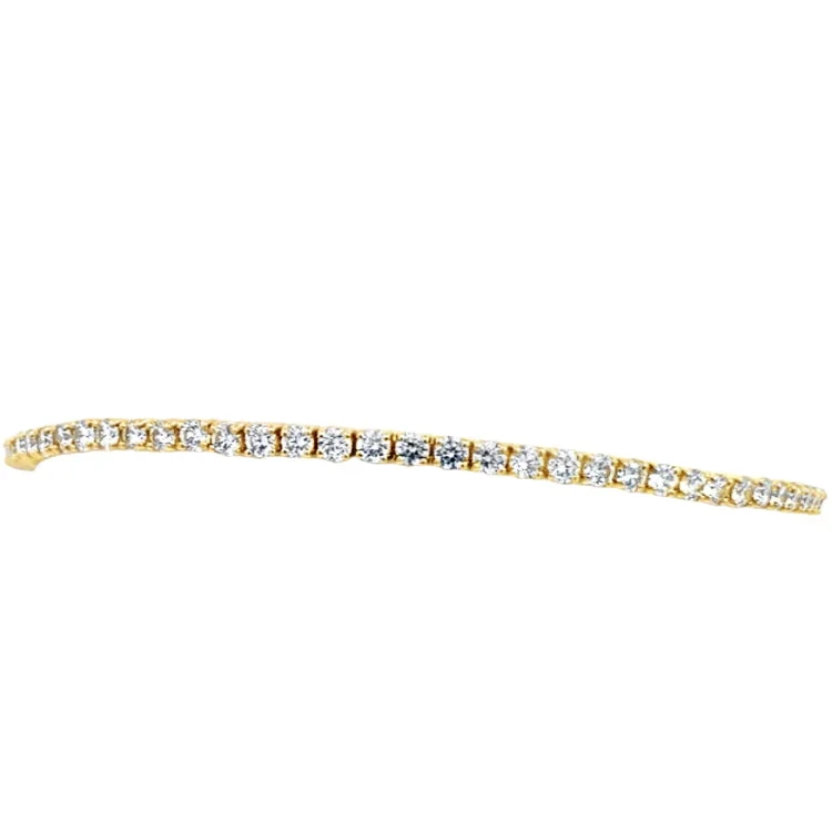 Bracelets For Low Glow-LAB GROWN ROUND DIAMONDS 3.00CTW TENNIS BRACELET