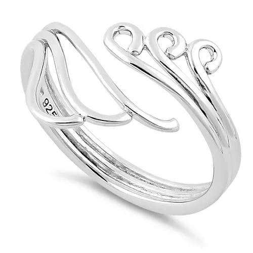 Top Rings For Big Days-Sterling Silver Waves & Wind Ring