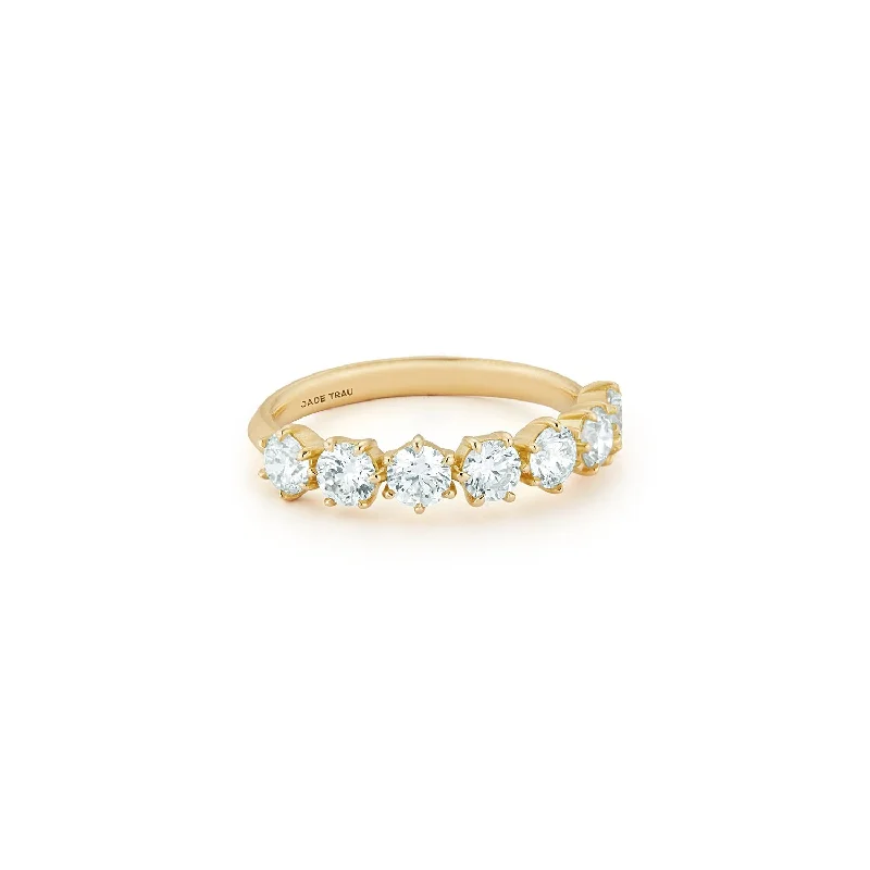 Rings Combo Ideas-Catherine Half Eternity Band No. 3