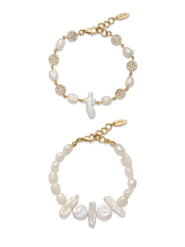 Bracelets For Kids-Freshwater Favorites Pearl Bracelet Set