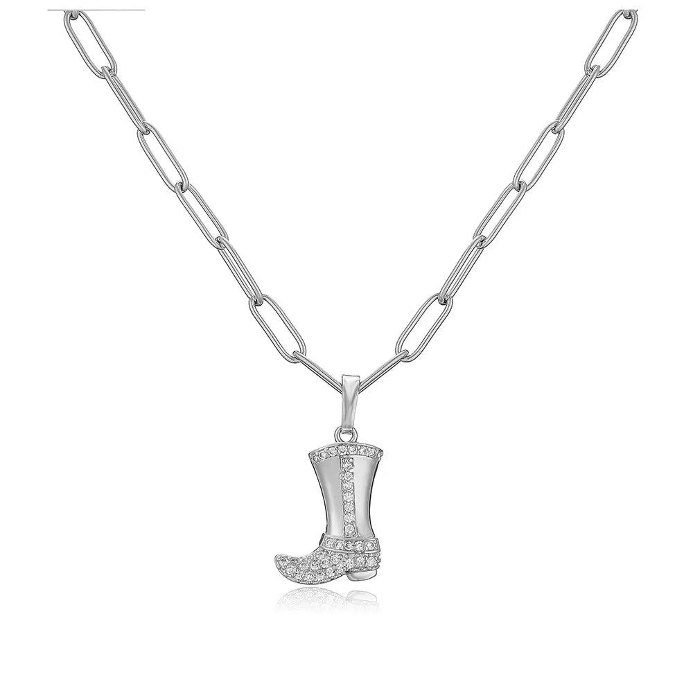 Style a White Gold Color Necklace