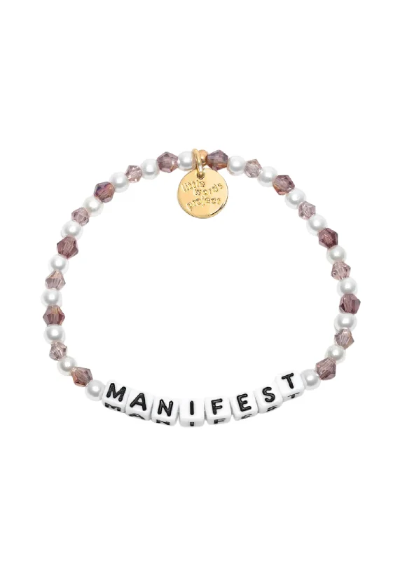 Bracelets For Wild Style-LITTLE WORDS BRACELET - MANIFEST