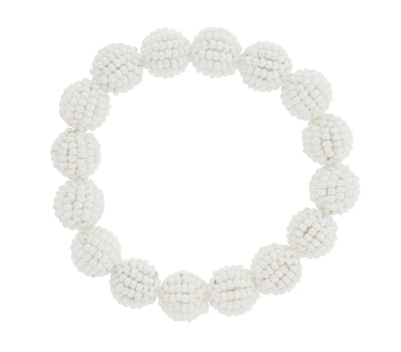 Eco-Friendly Bracelets-Classic Globe <br> White