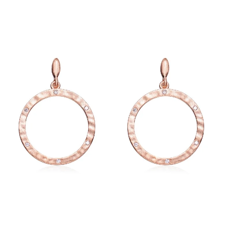 Best Fine Earrings-Triomphe Brushed Circle Earrings