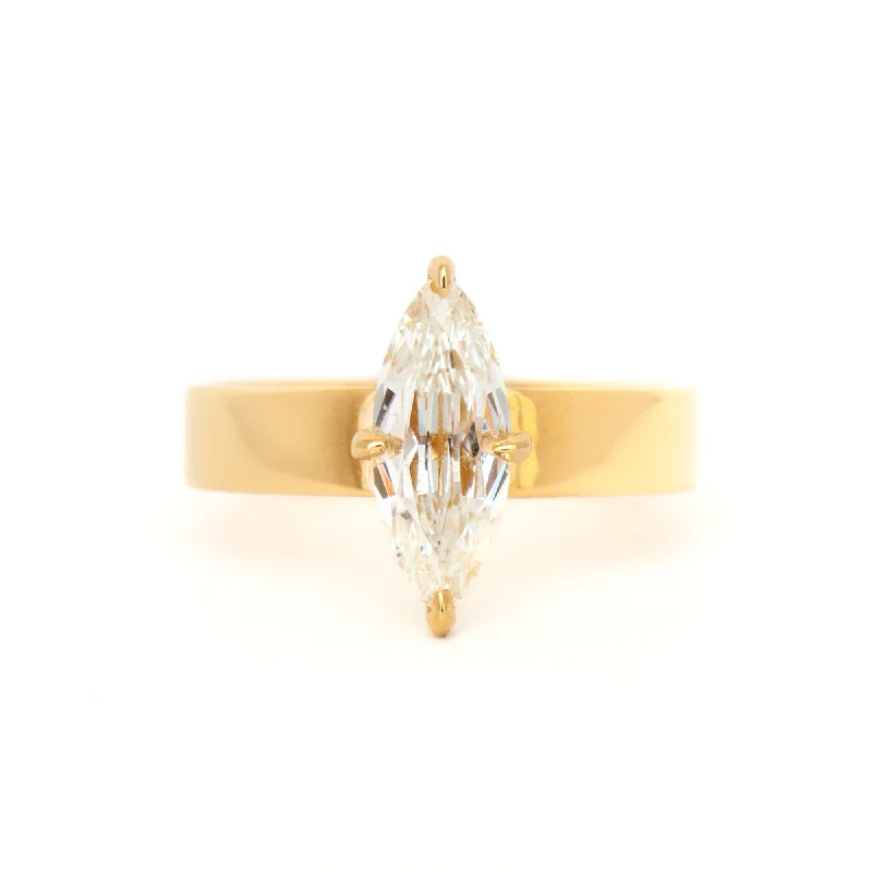 Rings For Spring Shine-1.13 ct Marquise Diamond Temple Ring