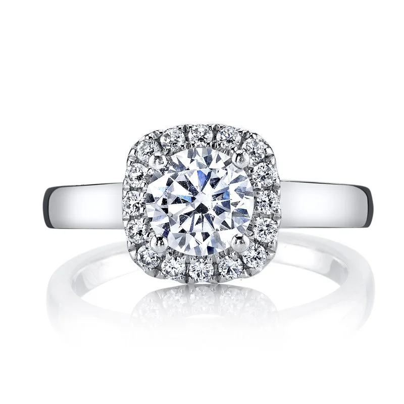 Rings Fashion Tips-Solitaire Ring Setting With Diamond Halo