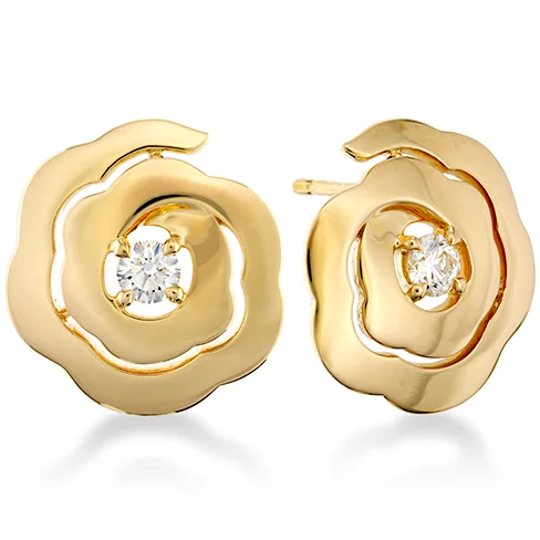 Best Easy Earrings-Hearts On Fire Lorelei Floral Diamond Earrings