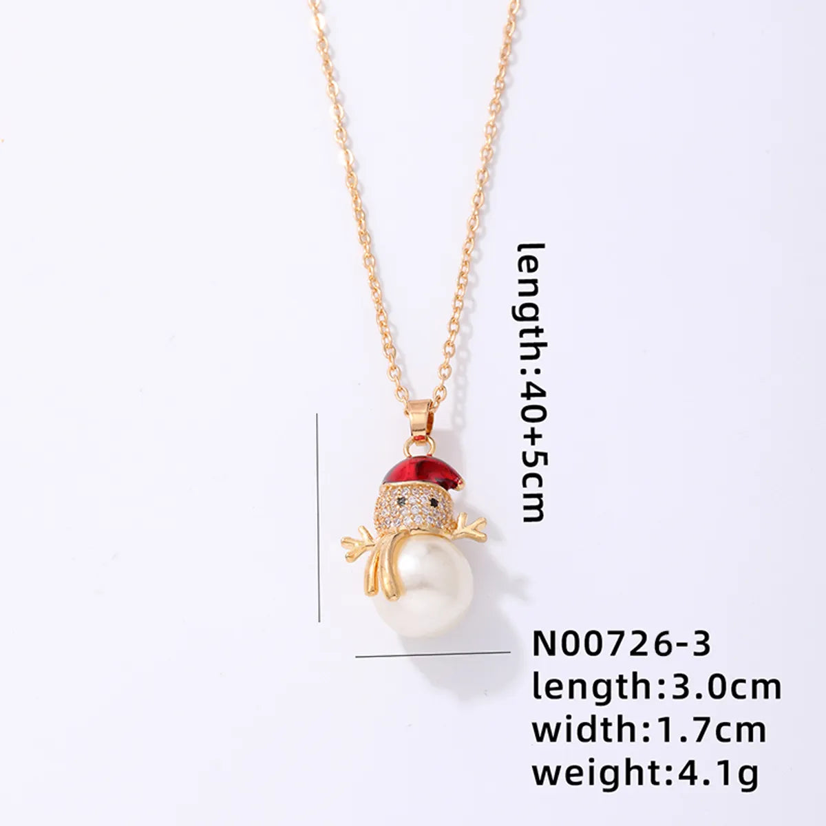 Snowman-O-Shaped Chain 45cm