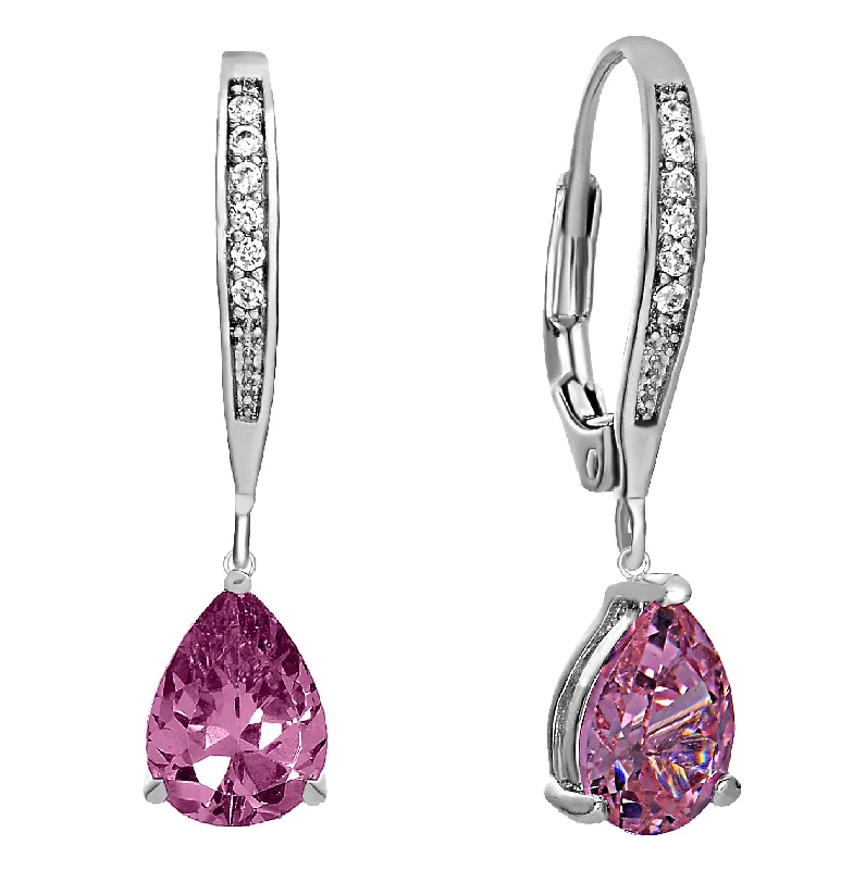 Earrings For Business Wear-Constance Dainty Dangling CZ Earrings