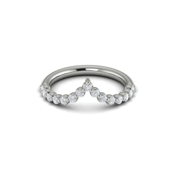 Rings For Broad Taste-Diamond Fashion Band in 14K White Gold