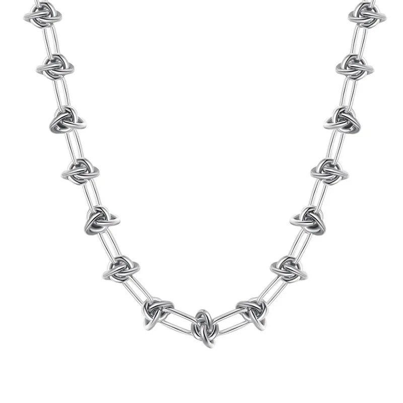 45cm Thorns Chain Necklace Steel Color