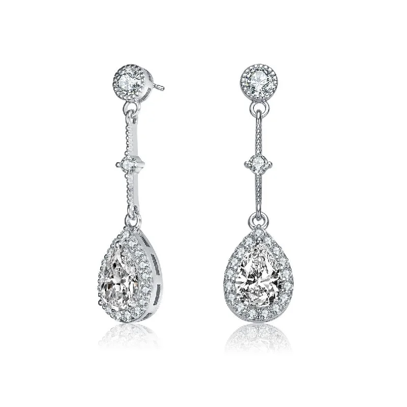 Earrings For Magnetic Clasps-Constance Dainty Drop Earrings