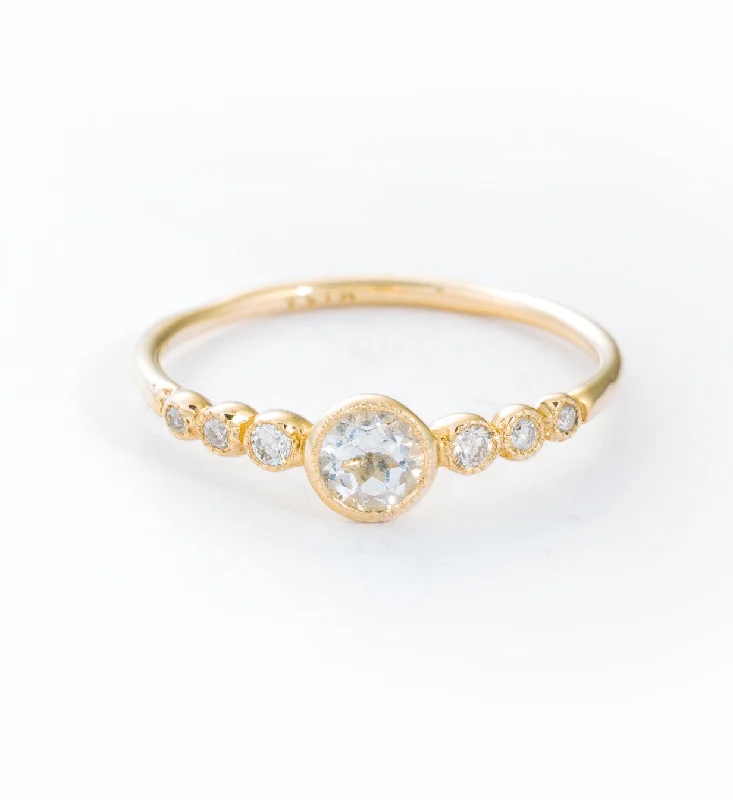 Rings For Icy Hues-Dew Drops Ring