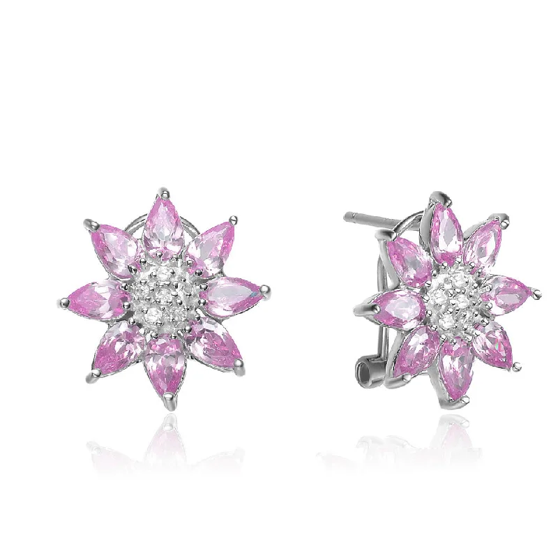 Strong Earrings For Daily Use-Louise Soleil Pink Sun Earrings