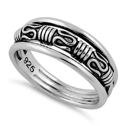 Rings For Morning Shine-Sterling Silver Byzantine Ring