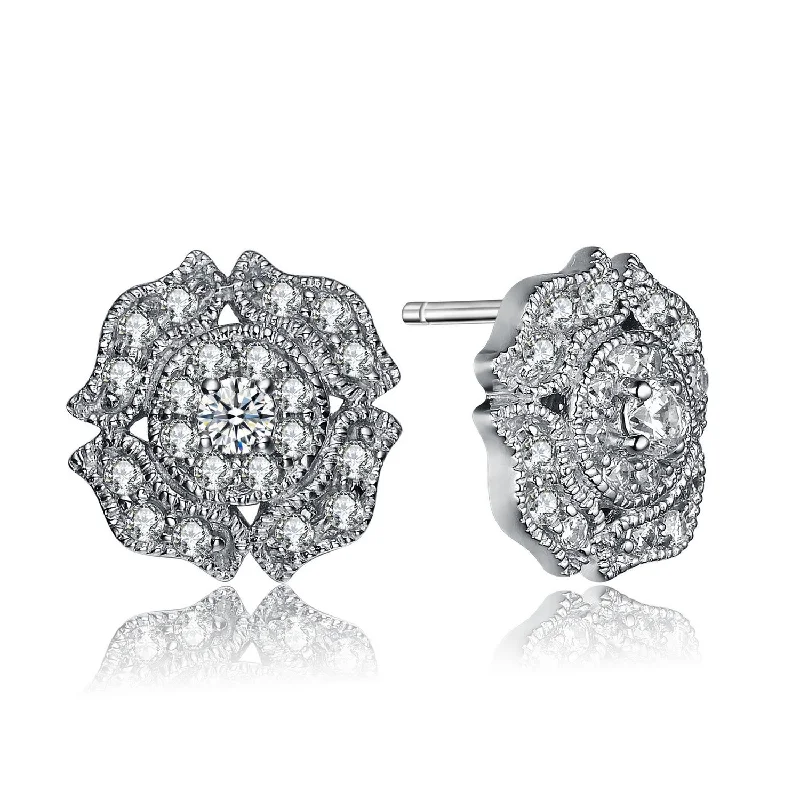 Earrings For Soft Faces-Champéry Round Stud Earrings