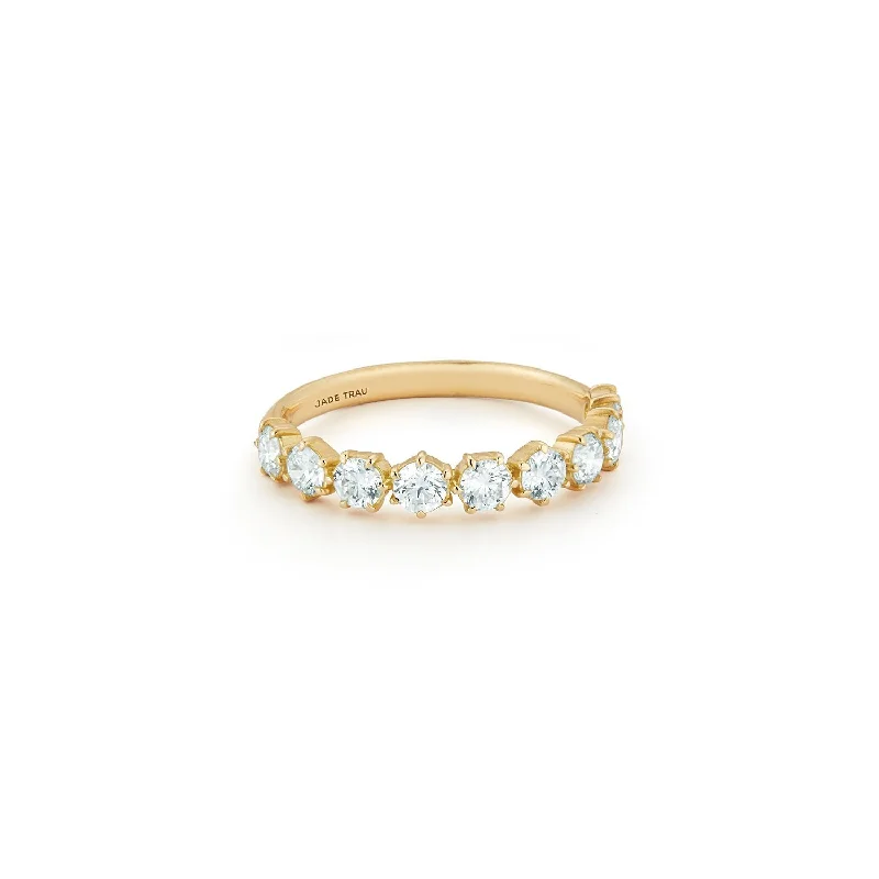 Rings Size Choices-Catherine Half Eternity Band No. 2