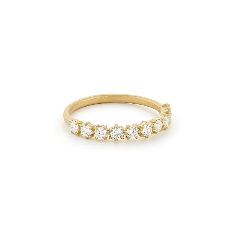 Rings Ease Rating-Catherine Half Eternity Band No. 1